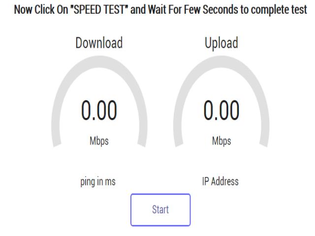 Internet Speed test Website